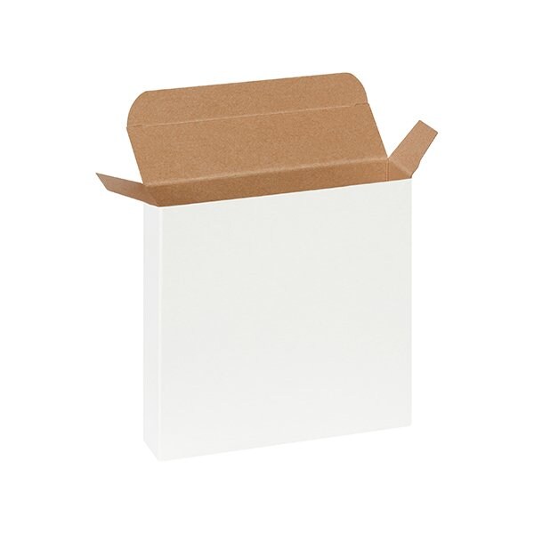 Bsc Preferred 6 x 1-1/2 x 6'' White Reverse Tuck Folding Cartons, 250PK RTC52W - main